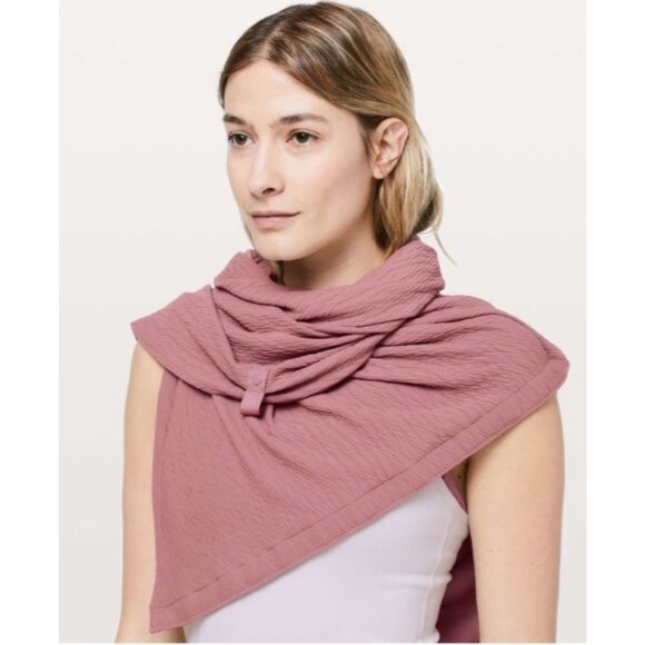 NEW Lululemon Vinyasa Scarf Spanish Rose Gold Crinkle Textured Customizable OS - Picture 1 of 11